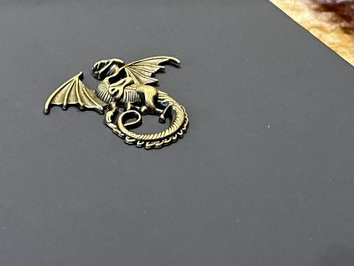 A5 Notebook Lined Journal for Dungeons and Dragons Vegan Leather Matte Black Dragon Diary for Dnd and Pathfinder Notes - Image 2