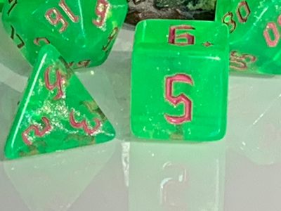 Acid Splash Polyhedral Dice for RPG Games like Dungeons and Dragons and Pathfinder. DnD Gifts RPG Gift - Image 4