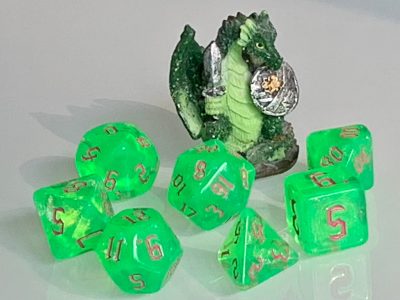 Acid Splash Polyhedral Dice for RPG Games like Dungeons and Dragons and Pathfinder. DnD Gifts RPG Gift - Image 6