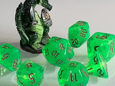 Acid Splash Polyhedral Dice for RPG Games like Dungeons and Dragons and Pathfinder. DnD Gifts RPG Gift - Image 7