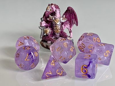 Amethyst Dream Polyhedral Dice