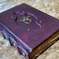 Book of Shadows A5 Dragon Old Antique Tome Book Notebook Journal Diary Gift with deckled parchment Dungeons and Dragons and witchcraft