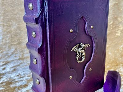 Book of Shadows A5 Dragon Old Antique Tome Book Notebook Journal Diary Gift with deckled parchment Dungeons and Dragons and witchcraft - Image 3