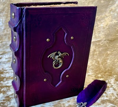 Book of Shadows A5 Dragon Old Antique Tome Book Notebook Journal Diary Gift with deckled parchment Dungeons and Dragons and witchcraft - Image 4