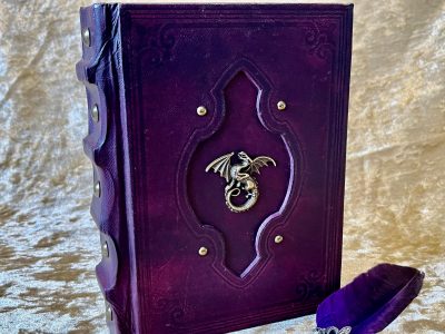 Book of Shadows A5 Dragon Old Antique Tome Book Notebook Journal Diary Gift with deckled parchment Dungeons and Dragons and witchcraft - Image 5