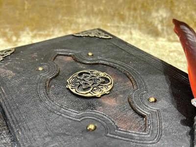 Book of Shadows Celtic Trinity Knot Tome BOS Notebook Journal with Deckled Parchment Dungeons and Dragons and witchcraft gift - Image 5