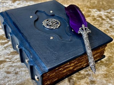 Book of Shadows Celtic Witch Grimoire Tome Book of Shadows Notebook Journal Diary with Blank parchment Dungeons and Dragons and witchcraft