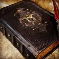 Book of Shadows Dragon Old Antique Tome Book Notebook Journal Diary with deckled A5 parchment Dungeons and Dragons Gift Witchcraft