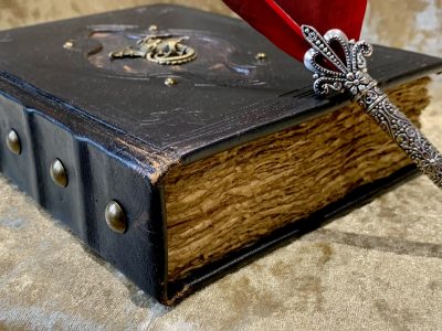 Book of Shadows Dragon Old Antique Tome Book Notebook Journal Diary with deckled A5 parchment Dungeons and Dragons Gift Witchcraft - Image 2