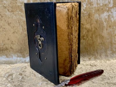 Book of Shadows Dragon Old Antique Tome Book Notebook Journal Diary with deckled A5 parchment Dungeons and Dragons Gift Witchcraft - Image 5