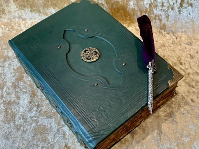 Celtic Knot Fantasy old Tome Book Grimoire Blank A4 Notebook Journal Diary with deckled parchment Dungeons and Dragons gift - Image 2