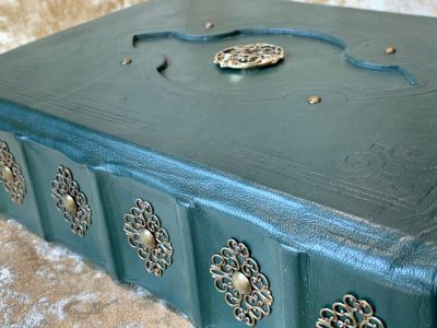 Celtic Knot Fantasy old Tome Book Grimoire Blank A4 Notebook Journal Diary with deckled parchment Dungeons and Dragons gift - Image 4