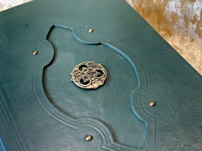 Celtic Knot Fantasy old Tome Book Grimoire Blank A4 Notebook Journal Diary with deckled parchment Dungeons and Dragons gift - Image 7