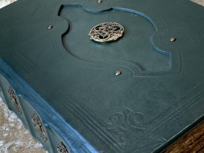 Celtic Knot Fantasy old Tome Book Grimoire Blank A4 Notebook Journal Diary with deckled parchment Dungeons and Dragons gift - Image 9