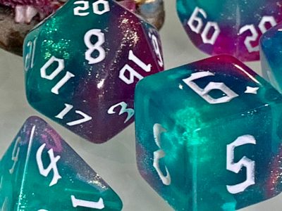 Dancing Lights Polyhedral Dice for RPG Games like Dungeons and Dragons and Pathfinder. DnD Gifts RPG Gift - Image 3