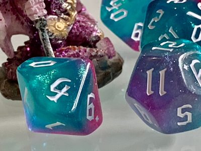 Dancing Lights Polyhedral Dice for RPG Games like Dungeons and Dragons and Pathfinder. DnD Gifts RPG Gift - Image 7
