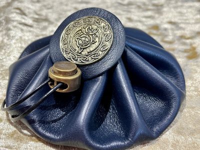 Dice Bag Celtic Wicca Dungeons and Dragons Fantasy Leather Regular - DnD Dicebag Coin Pouch LARP Bag Dungeon Gifts RPG Gift Props - Image 3