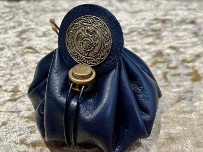 Dice Bag Celtic Wicca Dungeons and Dragons Fantasy Leather Regular - DnD Dicebag Coin Pouch LARP Bag Dungeon Gifts RPG Gift Props - Image 4