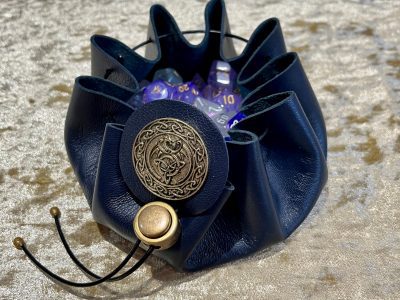Dice Bag Celtic Wicca Dungeons and Dragons Fantasy Leather Regular - DnD Dicebag Coin Pouch LARP Bag Dungeon Gifts RPG Gift Props - Image 5