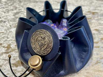 Dice Bag Celtic Wicca Dungeons and Dragons Fantasy Leather Regular - DnD Dicebag Coin Pouch LARP Bag Dungeon Gifts RPG Gift Props - Image 7