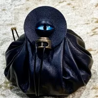 Dice Bag Dungeons and Dragons Fantasy Leather Regular Dice Bag DnD Dicebag Coin Pouch LARP Bag for DnD Gifts RPG Gift Props larping