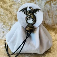 Dice Bag Dungeons and Dragons Leather Regular Dice Bag DnD Dicebag Coin Pouch LARP Bag for DnD Gifts RPG Gift Props larping