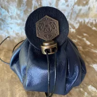Dice Bag Dungeons and Dragons Leather Regular DnD Dicebag Coin Pouch LARP Bag Dungeon Gifts RPG Gift