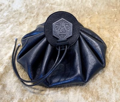 Dice Bag Dungeons and Dragons Leather Regular - DnD Dicebag Coin Pouch LARP Bag Dungeon Gifts RPG Gift Props