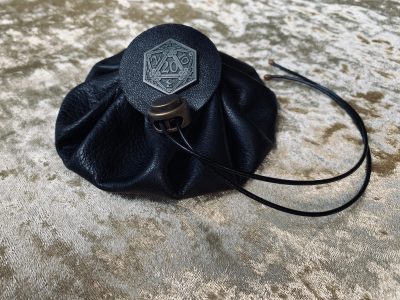Dice Bag Dungeons and Dragons Leather Regular - DnD Dicebag Coin Pouch LARP Bag Dungeon Gifts RPG Gift Props - Image 2