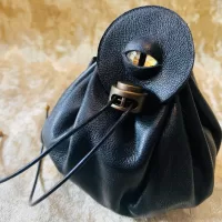 Dice Bag Dungeons and Dragons Leather Regular - DnD Dicebag Coin Pouch LARP Bag Dungeon Gifts RPG Gift Props