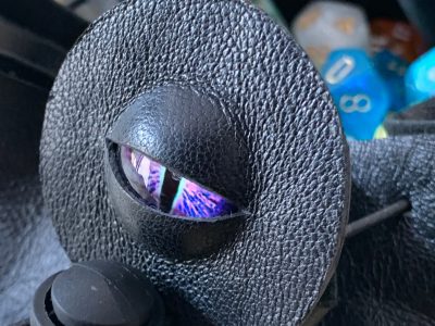 Dice Bag Dungeons and Dragons Leather Regular - DnD Dicebag Coin Pouch LARP Bag Dungeon Vegan RPG Gift