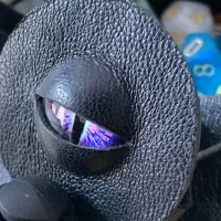 Dice Bag Dungeons and Dragons Leather Regular - DnD Dicebag Coin Pouch LARP Bag Dungeon Vegan RPG Gift