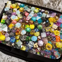 Dice Hoarder Messenger Bag Dungeons and Dragons. Fantasy rpg Bag LARGE Dnd shoulder Messenger Bag for Gifts RPG Pathfinder Christmas Gifts
