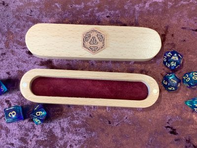 Dice Vault Dungeons and Dragons Leather - DnD Dice Vault with Rose Gold D20 Coin. Dungeon Gifts RPG Gift - Image 2