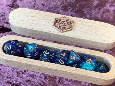 Dice Vault Dungeons and Dragons Leather - DnD Dice Vault with Rose Gold D20 Coin. Dungeon Gifts RPG Gift - Image 6