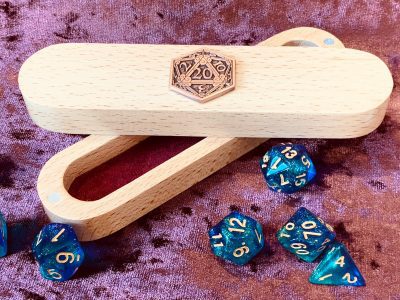 Dice Vault Dungeons and Dragons Leather - DnD Dice Vault with Rose Gold D20 Coin. Dungeon Gifts RPG Gift - Image 7