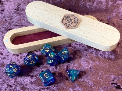 Dice Vault Dungeons and Dragons Leather - DnD Dice Vault with Rose Gold D20 Coin. Dungeon Gifts RPG Gift - Image 8