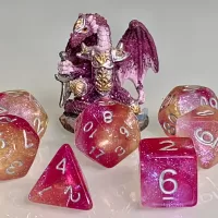 Polyhedral Dice for RPG Dragon heart Dice for Dungeons and Dragons