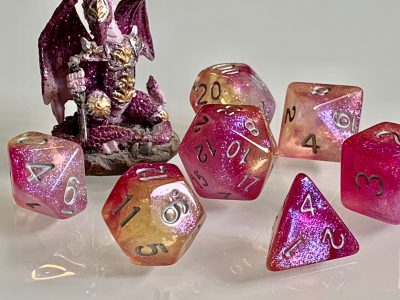 Dragon heart Polyhedral Dice for RPG Games like Dungeons and Dragons and Pathfinder. DnD Gifts RPG Vegan Gift - Image 2