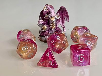 Dragon heart Polyhedral Dice for RPG Games like Dungeons and Dragons and Pathfinder. DnD Gifts RPG Vegan Gift - Image 3