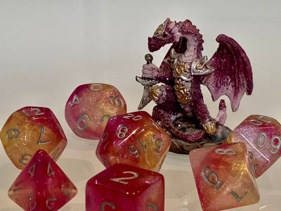 Dragon heart Polyhedral Dice for RPG Games like Dungeons and Dragons and Pathfinder. DnD Gifts RPG Vegan Gift - Image 5