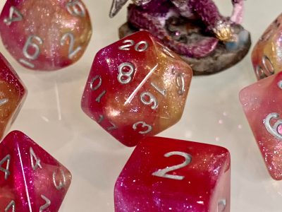 Dragon heart Polyhedral Dice for RPG Games like Dungeons and Dragons and Pathfinder. DnD Gifts RPG Vegan Gift - Image 8