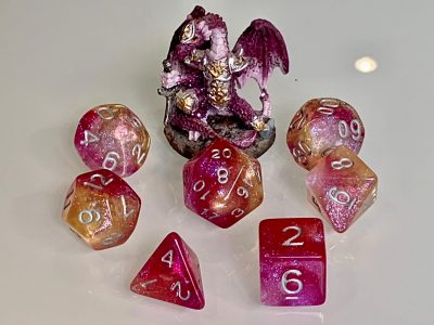 Dragon heart Polyhedral Dice for RPG Games like Dungeons and Dragons and Pathfinder. DnD Gifts RPG Vegan Gift - Image 9