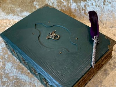 Dragon Leather Notebook old Tome Book Grimoire Blank A4 Notebook Journal Diary with deckled parchment Dungeons and Dragons Christmas Gift - Image 7