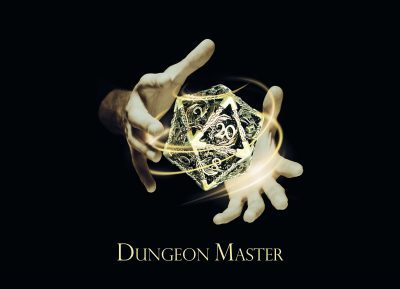 Dungeon Master Greeting Card A5 with Gold Metallic Envelope Dungeons and Dragons. Fantasy rpg for DnD Gifts RPG Gift Props Christmas gifts - Image 2