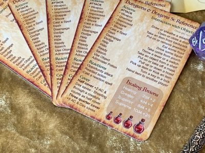 Dungeons and Dragons Character Sheets and Game Reference Cards - NEW AND IMPROVED (Pack of 5 each) for DnD and DnD5e 5th Edition A5 Booklet - Image 3