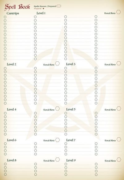 Dungeons and Dragons Character Sheets and Game Reference Cards - NEW AND IMPROVED (Pack of 5 each) for DnD and DnD5e 5th Edition A5 Booklet - Image 8