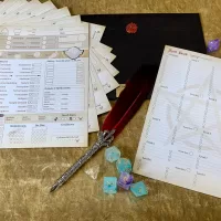 Character Sheets for DnD5e 5 Edition Dungeons and Dragons DnD