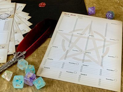 Dungeons and Dragons Character Sheets NEW AND IMPROVED (Pack of 10) for DnD and DnD5e 5th Edition A5 Booklet - Image 3