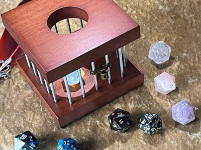 Dungeons and Dragons Hardwood Dice Jail DnD Handmade Pathfinder Wooden, Jail, Prison for your Naughty, Misbehaving Dice Xmas gift - Image 5